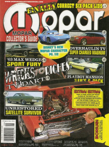 MOPAR COLLECTORS GUIDE 2006 AUG - BLACK ON BLACK 63 MAX WEDGE SPORT FURY